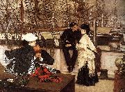 James Jacques Joseph Tissot The Captain and the Mate oil painting